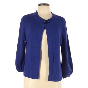 *Jones New York Plum Purple Top Button Cardigan